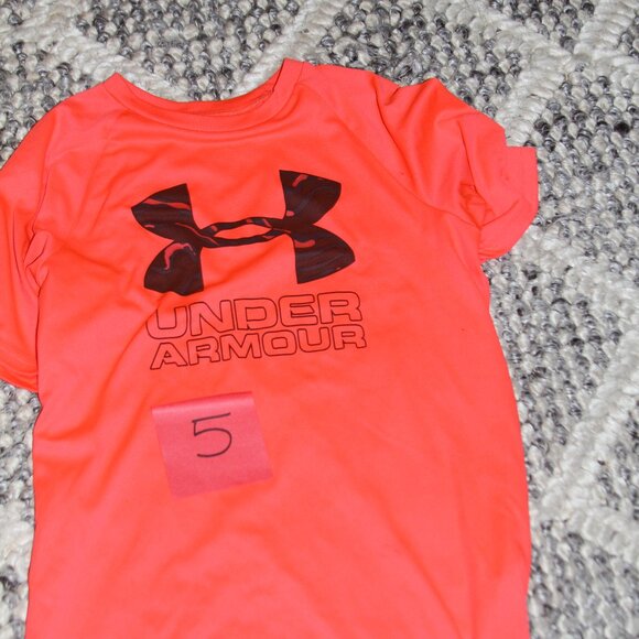 Other - Boys Orange Under Armour Short Sleeve Shirt Large